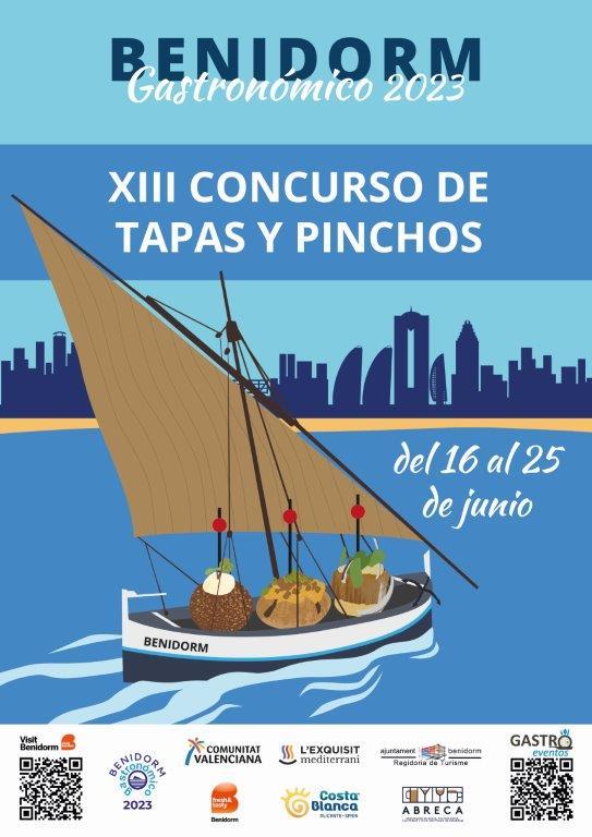 Cartel XIII Concurso de Tapas y Pinchos de Benidorm